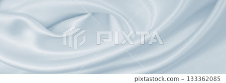 Smooth elegant grey silk or satin luxury cloth as wedding background. Luxurious background design 133362085