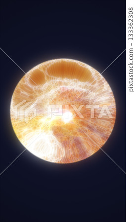 Bright golden plasma sphere emitting light and texture, symbolizing warmth, power, and radiant abstract energy Bright golden plasma sphere emitting light and texture, symbolizing warmth, power, and radiant abstract energy 133362308