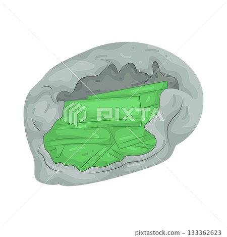 Illustration of money bag 133362623