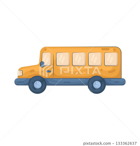 Illustration of school bus  133362637