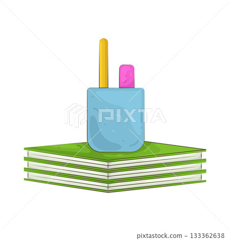 Illustration of pencil holder Illustration of pencil holder 133362638