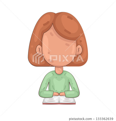 Illustration of student Illustration of student 133362639
