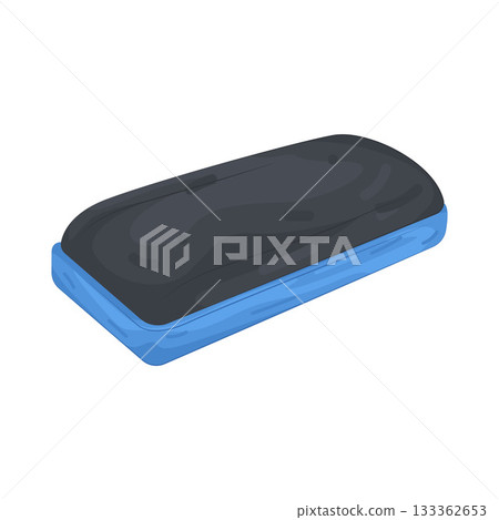 Illustration of whiteboard eraser  133362653