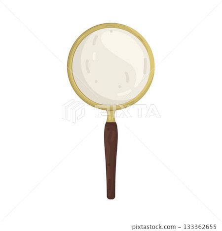 Illustration of magnifying glass  133362655