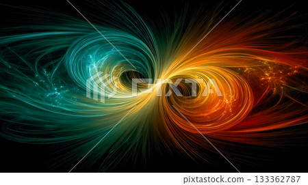 Intersecting cosmic energy and light explosion art 133362787