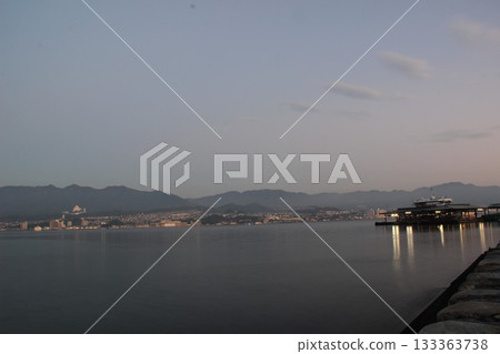 Miyajima Ferry in Aki Itsukushima Shrine [Hatsukaichi City, Hiroshima Prefecture] Ferry Pier Itsukushima 133363738