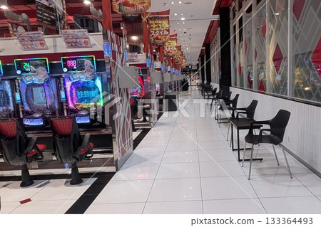 Inside a pachinko parlor Inside a pachinko parlor 133364493