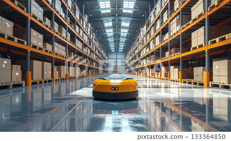 New York City industrial bridge structure with a taxi and urban railway transportation 133364850