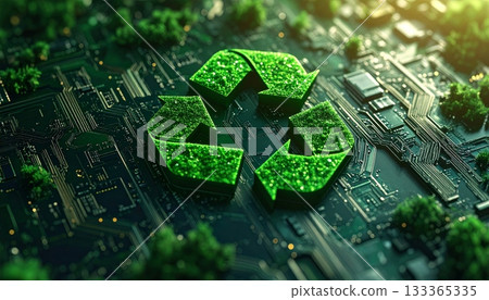 Green computer circuit board macro with processor chip and electronic hardware components Green computer circuit board macro with processor chip and electronic hardware components 133365335