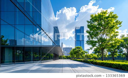 Iconic bridge over the river in a bustling Asian cityscape with modern architecture, downtown skyscrapers, and heavy urban traffic Iconic bridge over the river in a bustling Asian cityscape with modern architecture, downtown skyscrapers, and heavy urban traffic 133365369