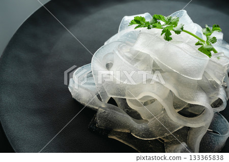 Boiled danmyeon, Korean thick glass noodles 133365838