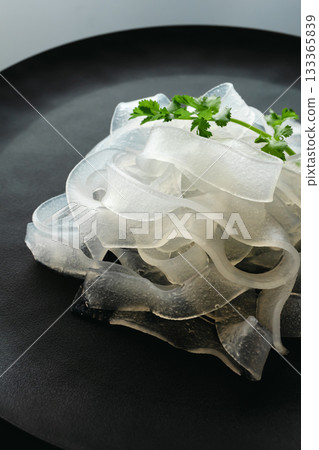 Boiled danmyeon, Korean thick glass noodles 133365839