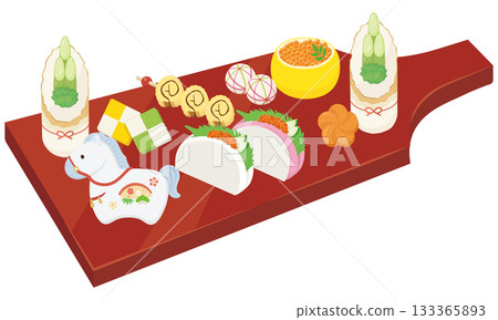 新年慶祝活動，以羽子板盤盛裝－馬年 133365893