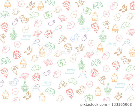 New Year's Item Pattern Year of the Horse New Year's Item Pattern Year of the Horse 133365908