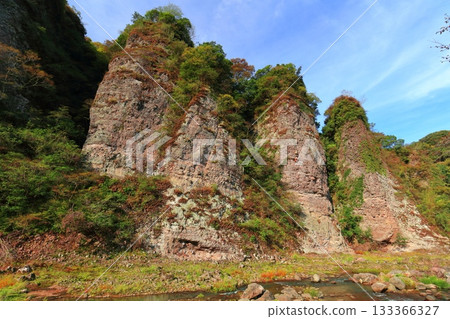 [Oita Prefecture] Autumn leaves at Nabeyama (Sannomiya view) 133366327