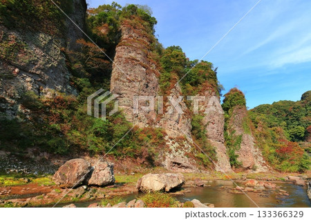 [Oita Prefecture] Autumn leaves at Nabeyama (Sannomiya view) 133366329