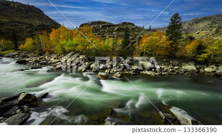 中国新疆阿勒泰风景 中国新疆阿勒泰风景 133366390