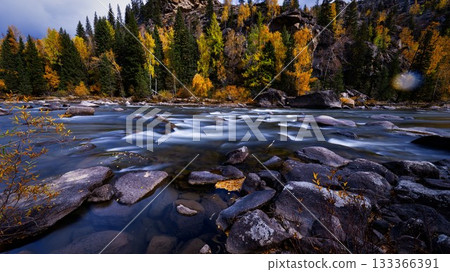 中国新疆阿勒泰风景 中国新疆阿勒泰风景 133366391