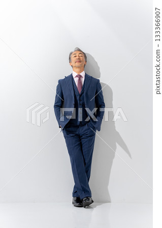 Business senior male portrait vertical Business senior male portrait vertical 133366907