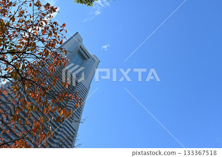 橫濱港未來21號及秋景 133367518