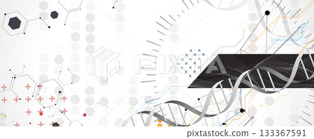 Futuristic DNA science background, connected neural network Futuristic DNA science background, connected neural network 133367591