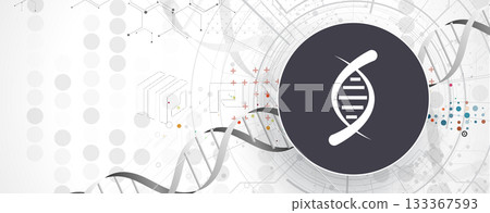 Futuristic DNA science background, connected neural network Futuristic DNA science background, connected neural network 133367593