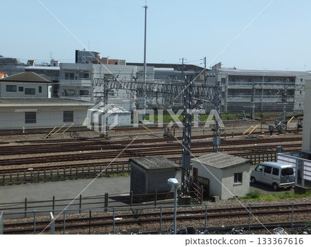 Line junction in front of Sagami-Ono Station Line junction in front of Sagami-Ono Station 133367616