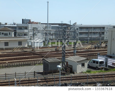 Line junction in front of Sagami-Ono Station Line junction in front of Sagami-Ono Station 133367618