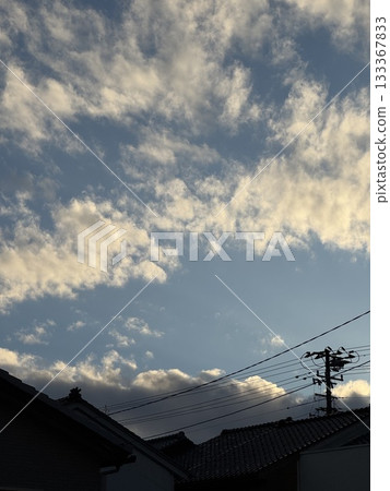 Autumn evening on a street corner (November, Takaoka City, Toyama Prefecture) 133367833