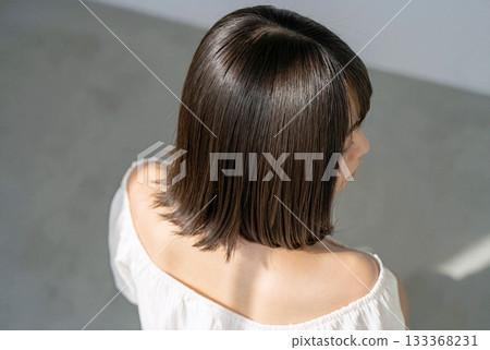 Woman with stylish hair 133368231