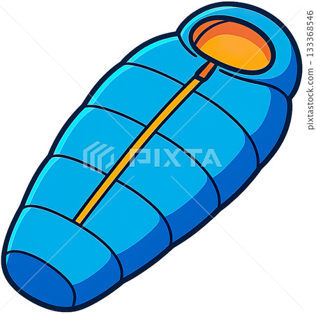 色彩鮮豔的露營裝備插圖 色彩鮮豔的露營裝備插圖 133368546