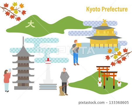 京都風景與旅遊圖片插圖集 133368605