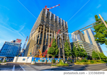 東京新宿區西新宿的城市景觀 東京新宿區西新宿的城市景觀 133368949