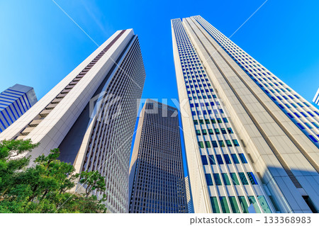 Urban landscape of Nishi-Shinjuku, Shinjuku Ward, Tokyo 133368983
