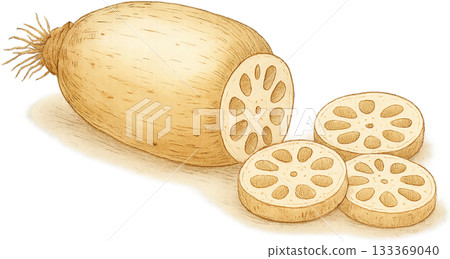 一幅線條柔和的插圖 133369040