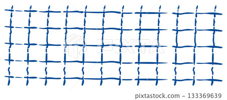 Hand drawn grid vector pattern. Check line background, stripe texture Hand drawn grid vector pattern. Check line background, stripe texture 133369639