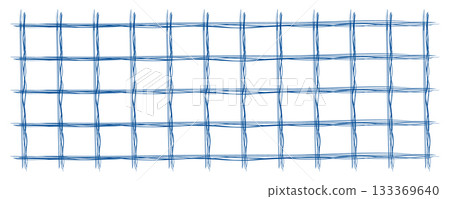 Hand drawn grid vector pattern. Check line background, stripe texture 133369640