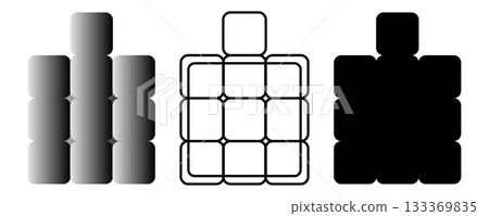 Perfume bottle vector mockup. Fragrance spray glass container icon 133369835