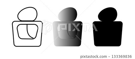 Perfume bottle vector mockup. Fragrance spray glass container icon 133369836