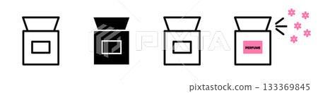 Vector icon of a men s fragrance bottle 133369845