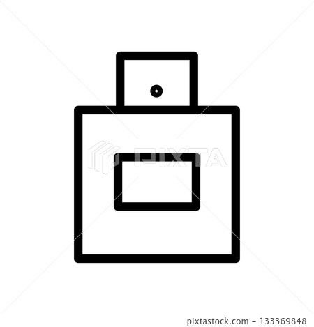 Vector icon of a men s fragrance bottle 133369848