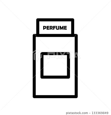 Vector icon of a men s fragrance bottle 133369849
