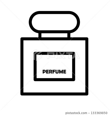 Vector icon of a men s fragrance bottle 133369850