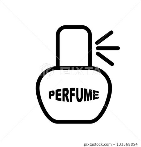 Vector icon of a men s fragrance bottle 133369854