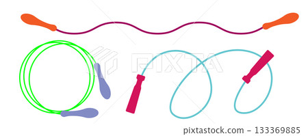Skipping rope icon. Jump rope sport symbol Skipping rope icon. Jump rope sport symbol 133369885