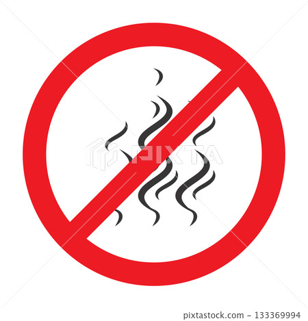 Stop smell perfume icon and anti odour symbol Stop smell perfume icon and anti odour symbol 133369994