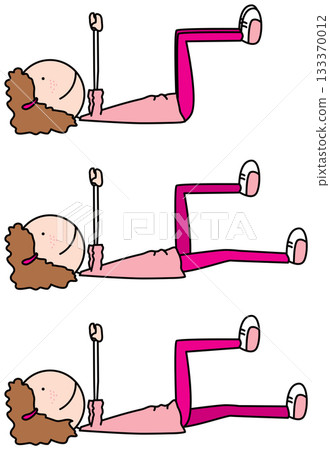 Happy kid exercises Happy kid exercises 133370012