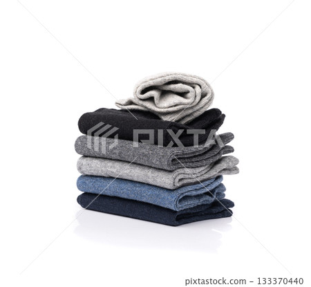 New Cotton Socks Isolated, Folded Sportswear Set, Classic Unisex Cotton Socks Collection New Cotton Socks Isolated, Folded Sportswear Set, Classic Unisex Cotton Socks Collection 133370440