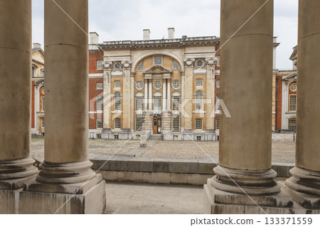 Framed Colonnade View of Old Royal Naval College, Greenwich, London 133371559