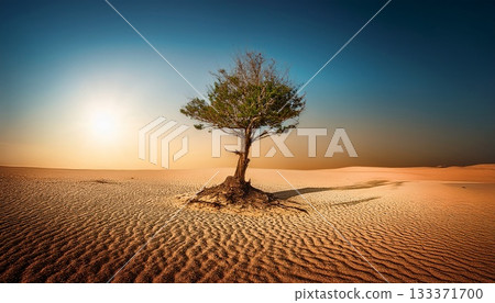 tree in desert 133371700